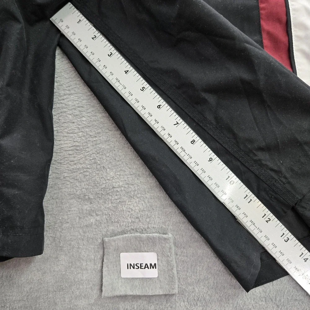 Speedo Men Swimwear 32‎ Black Board Shorts Colorblock Activewear Logo